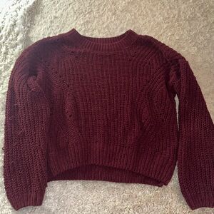 Burgundy sweater